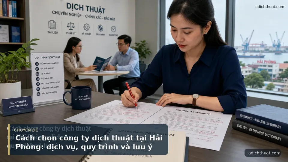 Cách chọn công ty dịch thuật tại Hải Phòng: dịch vụ, quy trình và lưu ý