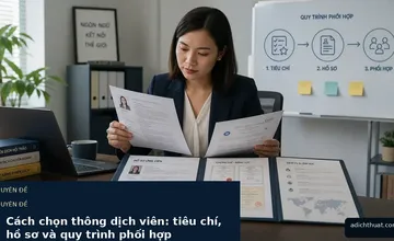 Cách chọn thông dịch viên: tiêu chí, hồ sơ và quy trình phối hợp