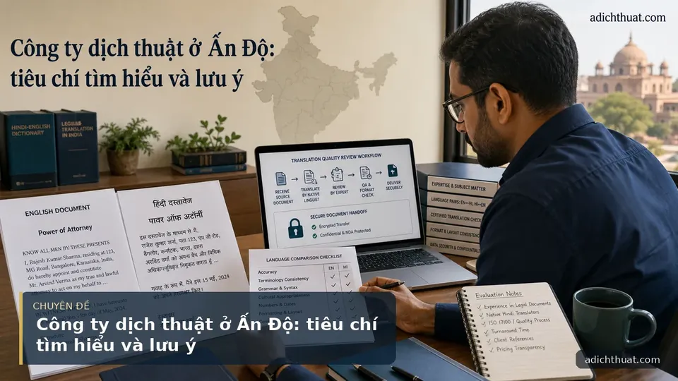 Công ty dịch thuật ở Ấn Độ: tiêu chí tìm hiểu và lưu ý