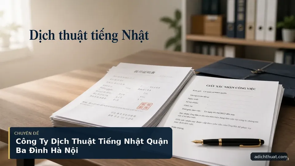 Công Ty Dịch Thuật Tiếng Nhật Quận Ba Đình Hà Nội
