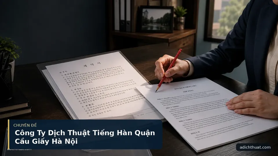 Công Ty Dịch Thuật Tiếng Hàn Quận Cầu Giấy Hà Nội