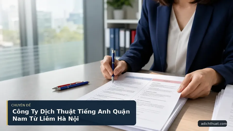 Công Ty Dịch Thuật Tiếng Anh Quận Nam Từ Liêm Hà Nội