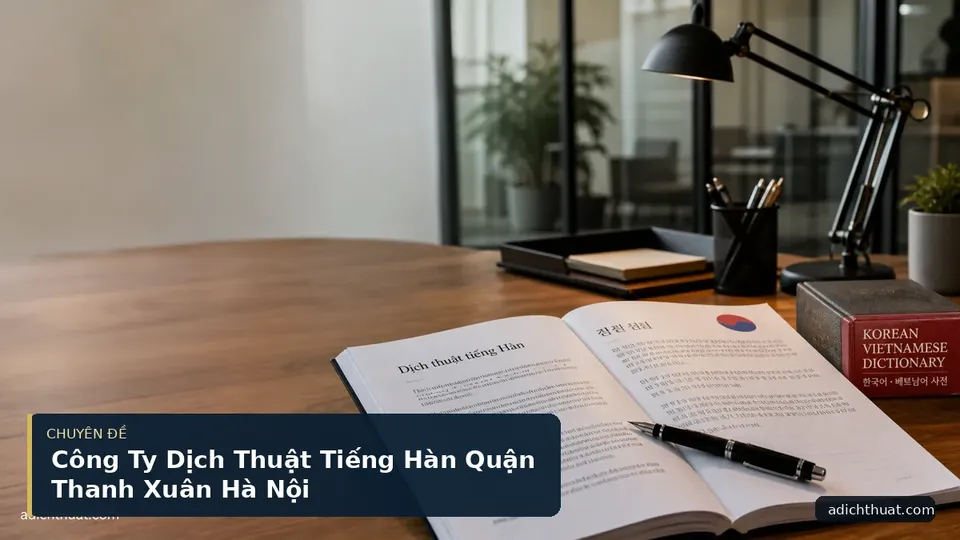 Công Ty Dịch Thuật Tiếng Hàn Quận Thanh Xuân Hà Nội