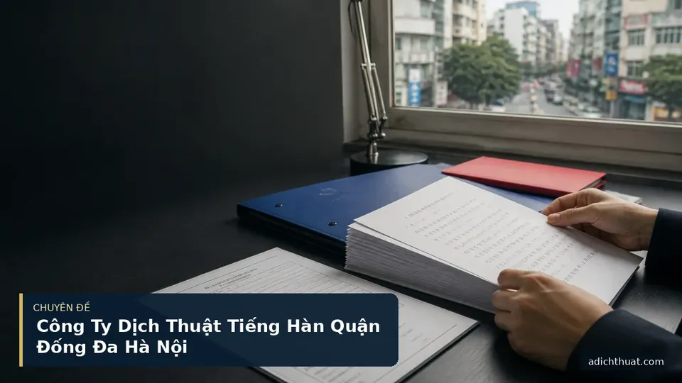 Công Ty Dịch Thuật Tiếng Hàn Quận Đống Đa Hà Nội