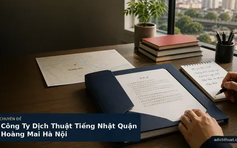 Công Ty Dịch Thuật Tiếng Nhật Quận Hoàng Mai Hà Nội