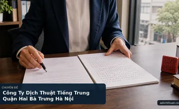 Công Ty Dịch Thuật Tiếng Trung Quận Hai Bà Trưng Hà Nội