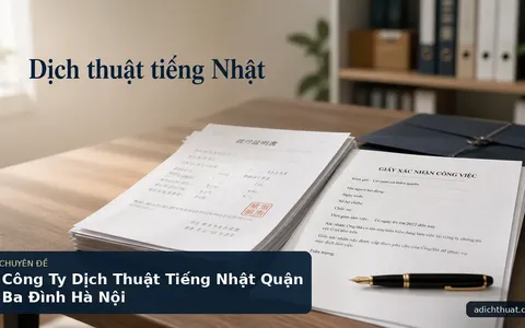 Công Ty Dịch Thuật Tiếng Nhật Quận Ba Đình Hà Nội
