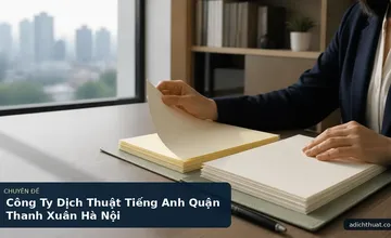 Công Ty Dịch Thuật Tiếng Anh Quận Thanh Xuân Hà Nội
