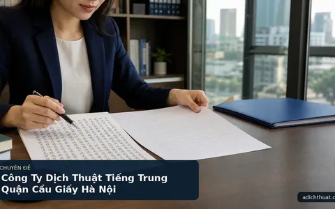 Công Ty Dịch Thuật Tiếng Trung Quận Cầu Giấy Hà Nội