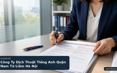 Công Ty Dịch Thuật Tiếng Anh Quận Nam Từ Liêm Hà Nội