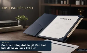 Contract tiếng Anh là gì? Các loại hợp đồng và lưu ý khi dịch