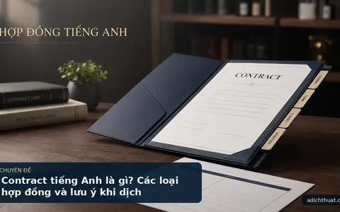 Contract tiếng Anh là gì? Các loại hợp đồng và lưu ý khi dịch
