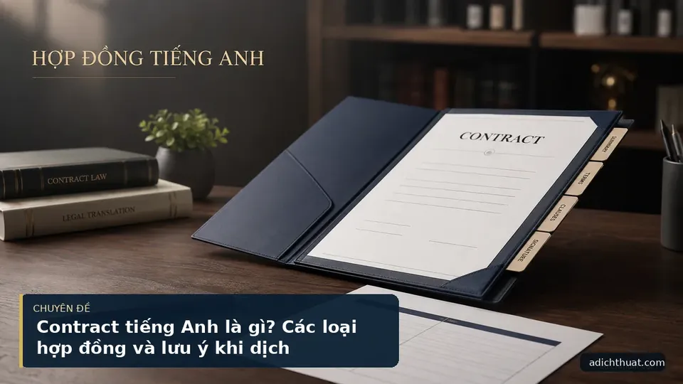 Contract tiếng Anh là gì? Các loại hợp đồng và lưu ý khi dịch