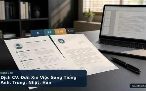 Dịch CV, Đơn Xin Việc Sang Tiếng Anh, Trung, Nhật, Hàn