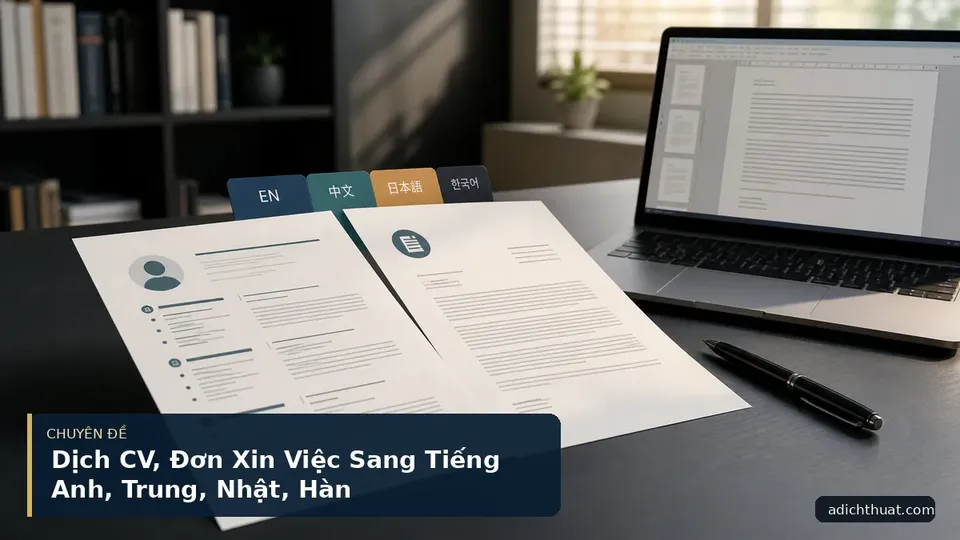 Dịch CV, Đơn Xin Việc Sang Tiếng Anh, Trung, Nhật, Hàn