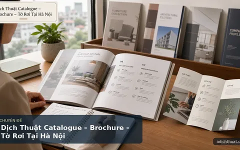 Dịch Thuật Catalogue – Brochure – Tờ Rơi Tại Hà Nội