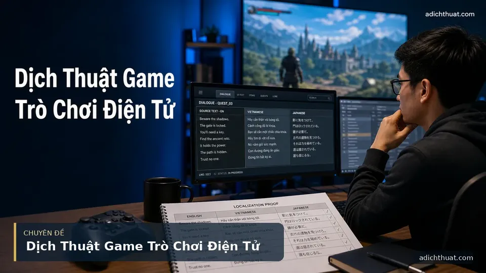 Dịch Thuật Game Trò Chơi Điện Tử