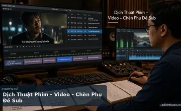 Dịch Thuật Phim – Video – Chèn Phụ Đề Sub