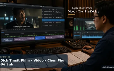 Dịch Thuật Phim – Video – Chèn Phụ Đề Sub