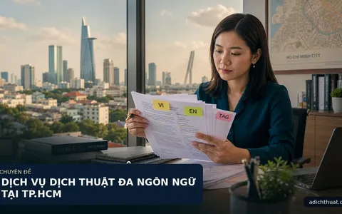 DỊCH VỤ DỊCH THUẬT ĐA NGÔN NGỮ TẠI TP.HCM