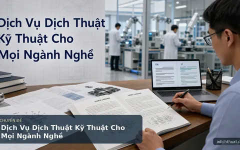 Dịch Vụ Dịch Thuật Kỹ Thuật Cho Mọi Ngành Nghề
