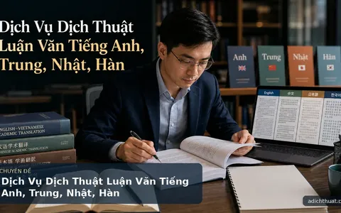 Dịch Vụ Dịch Thuật Luận Văn Tiếng Anh, Trung, Nhật, Hàn
