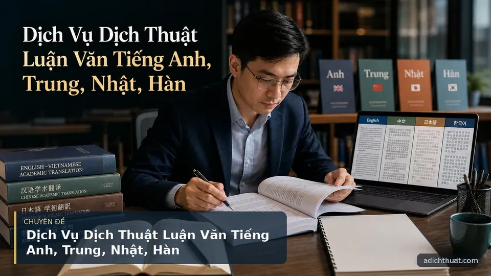 Dịch Vụ Dịch Thuật Luận Văn Tiếng Anh, Trung, Nhật, Hàn