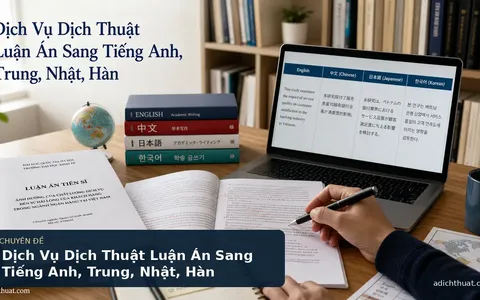 Dịch Vụ Dịch Thuật Luận Án Sang Tiếng Anh, Trung, Nhật, Hàn