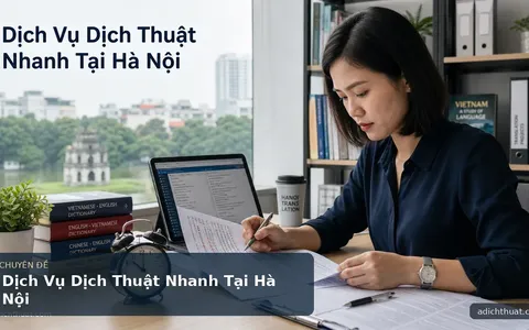 Dịch Vụ Dịch Thuật Nhanh Tại Hà Nội