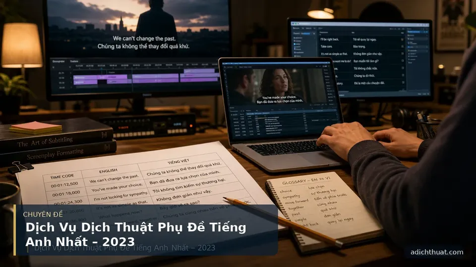 Dịch Vụ Dịch Thuật Phụ Đề Tiếng Anh Nhất – 2023