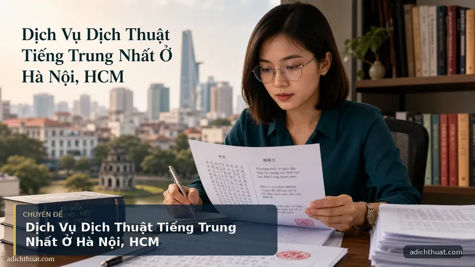 Dịch Vụ Dịch Thuật Tiếng Trung Nhất Ở Hà Nội, HCM