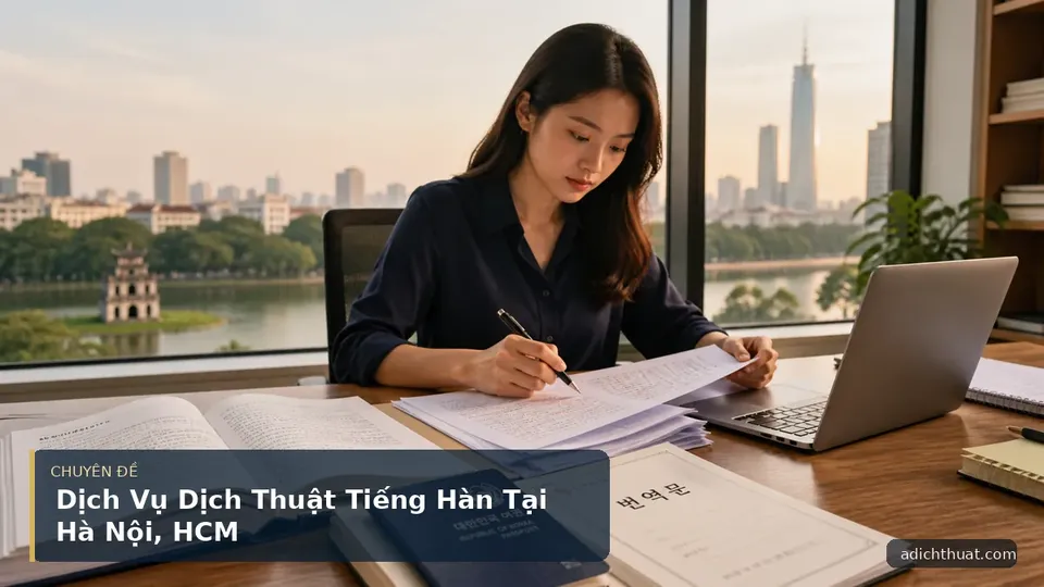 Dịch Vụ Dịch Thuật Tiếng Hàn Tại Hà Nội, HCM