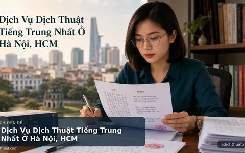Dịch Vụ Dịch Thuật Tiếng Trung Nhất Ở Hà Nội, HCM
