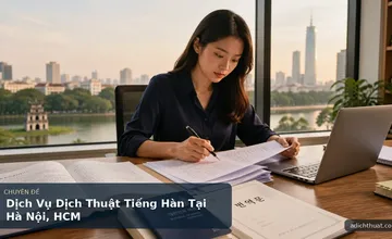 Dịch Vụ Dịch Thuật Tiếng Hàn Tại Hà Nội, HCM