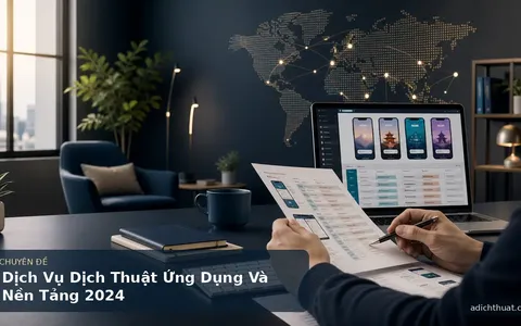 Dịch Vụ Dịch Thuật Ứng Dụng Và Nền Tảng 2024