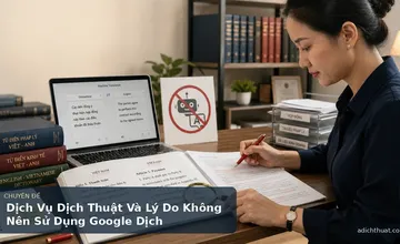 Dịch Vụ Dịch Thuật Và Lý Do Không Nên Sử Dụng Google Dịch