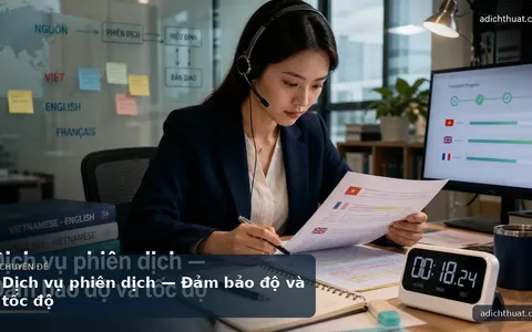 Dịch vụ phiên dịch — Đảm bảo độ và tốc độ