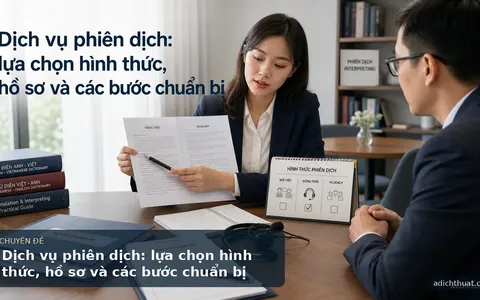 Dịch vụ phiên dịch: lựa chọn hình thức, hồ sơ và các bước chuẩn bị