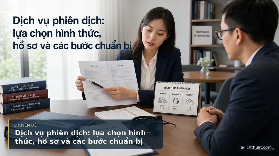 Dịch vụ phiên dịch: lựa chọn hình thức, hồ sơ và các bước chuẩn bị