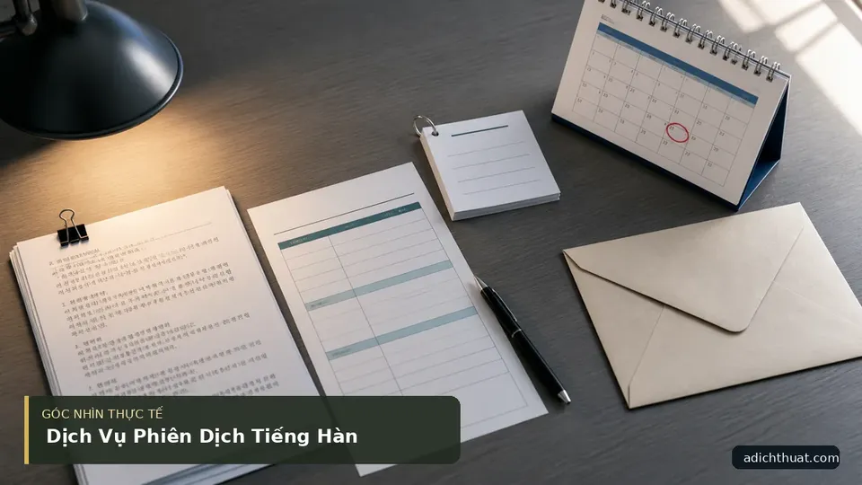 Chi tiết minh họa dịch thuật trong bài Dịch Vụ Phiên Dịch Tiếng Hàn