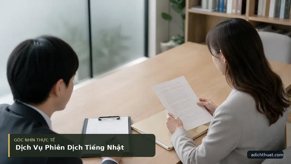 Chi tiết minh họa dịch thuật trong bài Dịch Vụ Phiên Dịch Tiếng Nhật