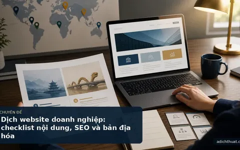Dịch website doanh nghiệp: checklist nội dung, SEO và bản địa hóa