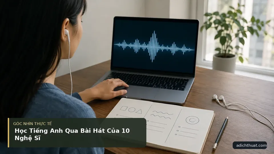 Chi tiết minh họa dịch thuật trong bài Học Tiếng Anh Qua Bài Hát Của 10 Nghệ Sĩ