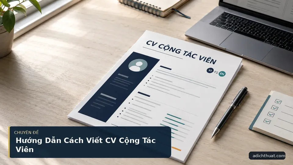 Hướng Dẫn Cách Viết CV Cộng Tác Viên