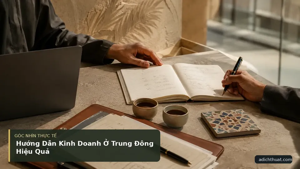 Chi tiết minh họa dịch thuật trong bài Hướng Dẫn Kinh Doanh Ở Trung Đông Hiệu Quả
