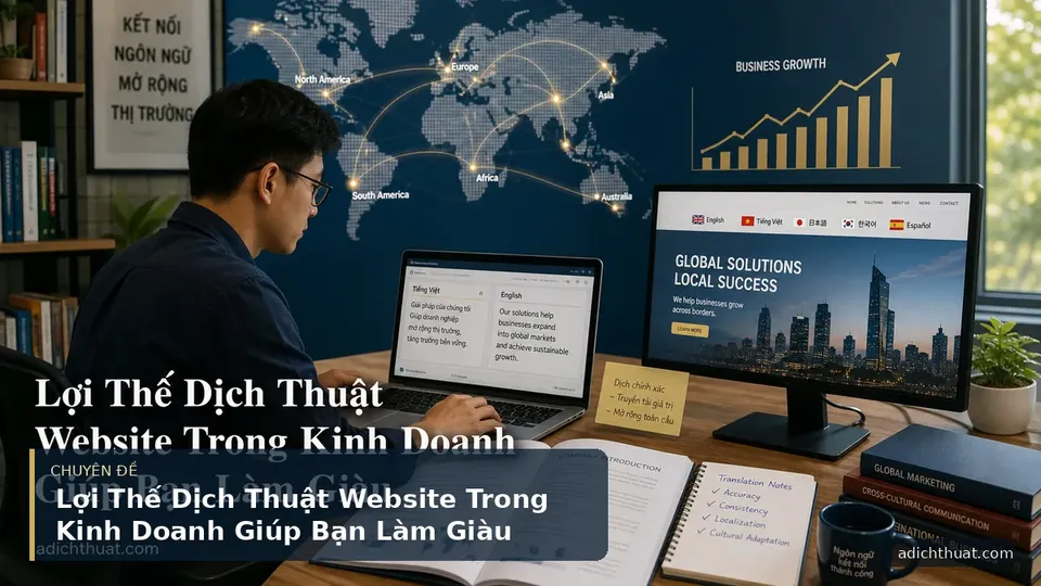 Lợi Thế Dịch Thuật Website Trong Kinh Doanh Giúp Bạn Làm Giàu
