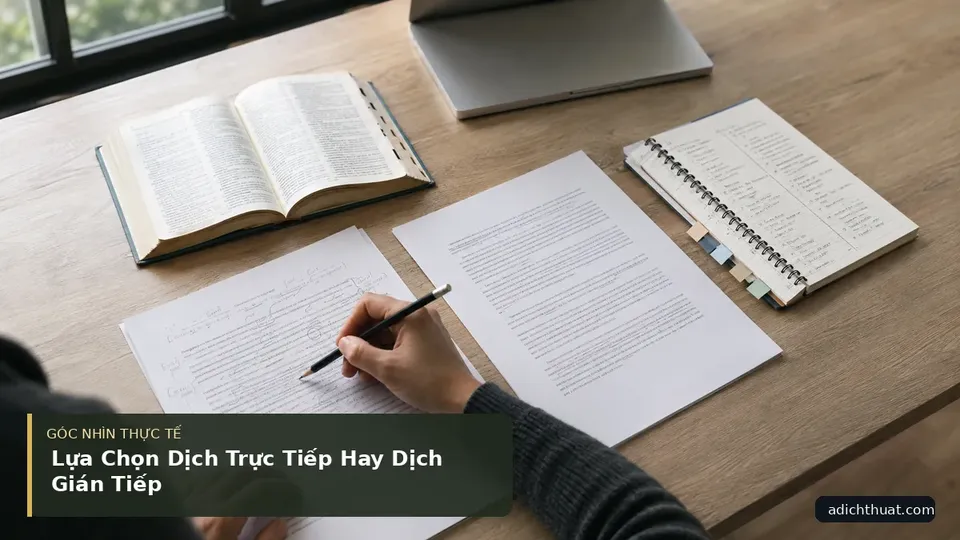 Chi tiết minh họa dịch thuật trong bài Lựa Chọn Dịch Trực Tiếp Hay Dịch Gián Tiếp