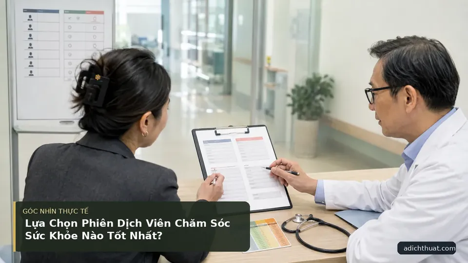 Chi tiết minh họa dịch thuật trong bài Lựa Chọn Phiên Dịch Viên Chăm Sóc Sức Khỏe Nào Tốt Nhất?