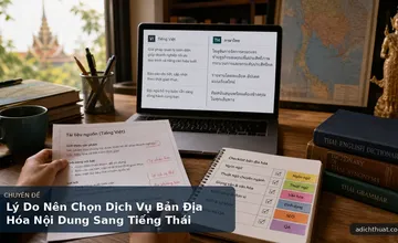 Lý Do Nên Chọn Dịch Vụ Bản Địa Hóa Nội Dung Sang Tiếng Thái