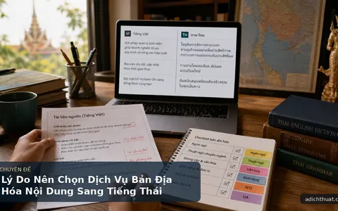 Lý Do Nên Chọn Dịch Vụ Bản Địa Hóa Nội Dung Sang Tiếng Thái